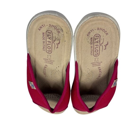 Womens Flex Flot Red Mesh Anti-Shock Slide Sandals Size 40 Made In Italy With Co - Picture 2 of 8